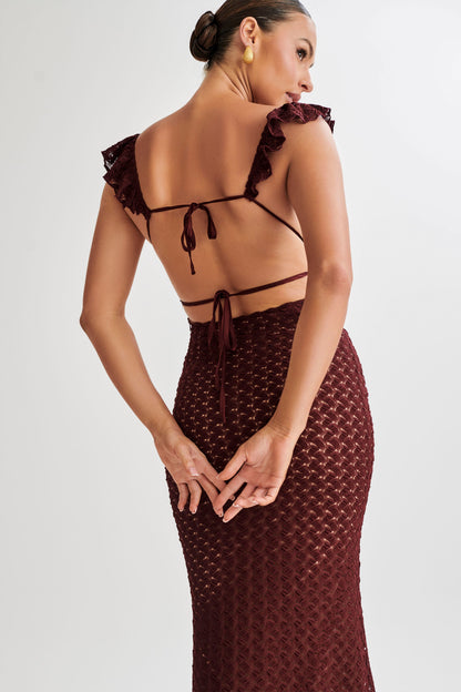 Ezra Lace Maxi Elbise - Erik