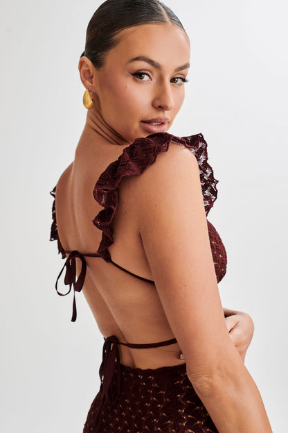 Ezra Lace Maxi Elbise - Erik