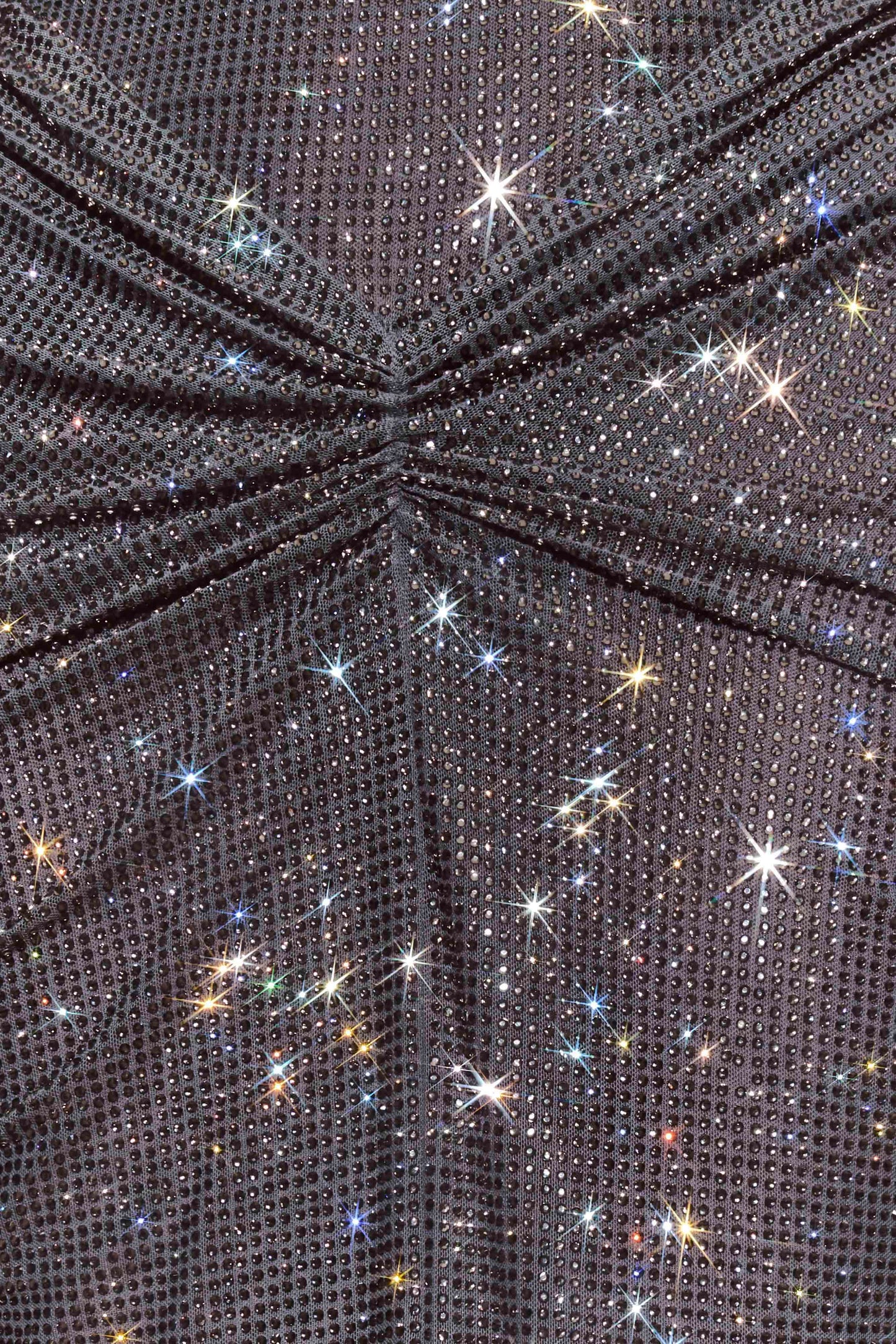 Roisin Diamante Maxi Elbise - Metalik Gri