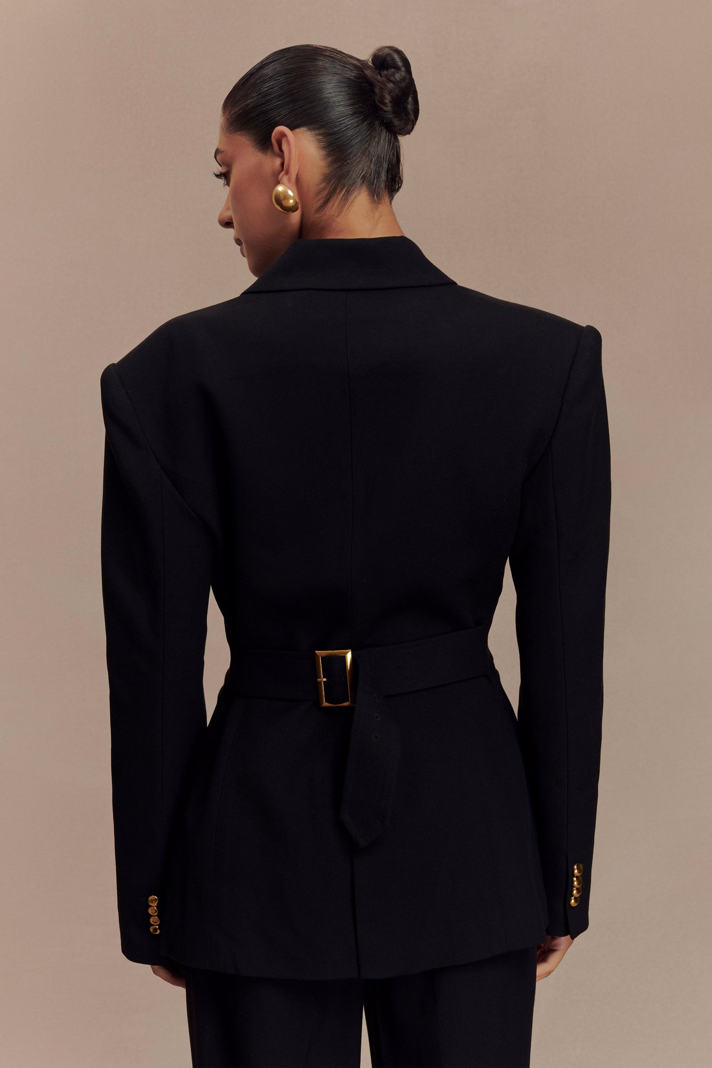 Bellamy Büzgülü Blazer - Siyah