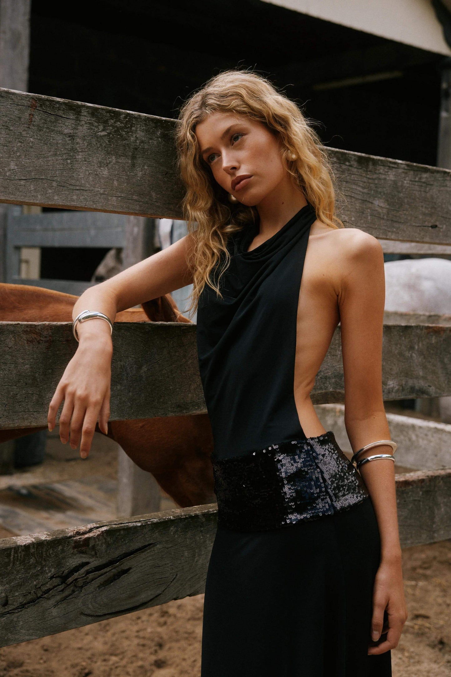 Joanna | Halter Sırtı Açık Elbise