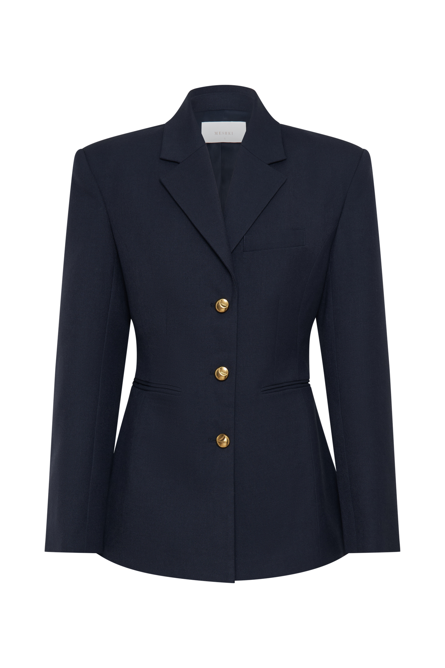 Bellamy Büzgülü Blazer - Koyu Lacivert