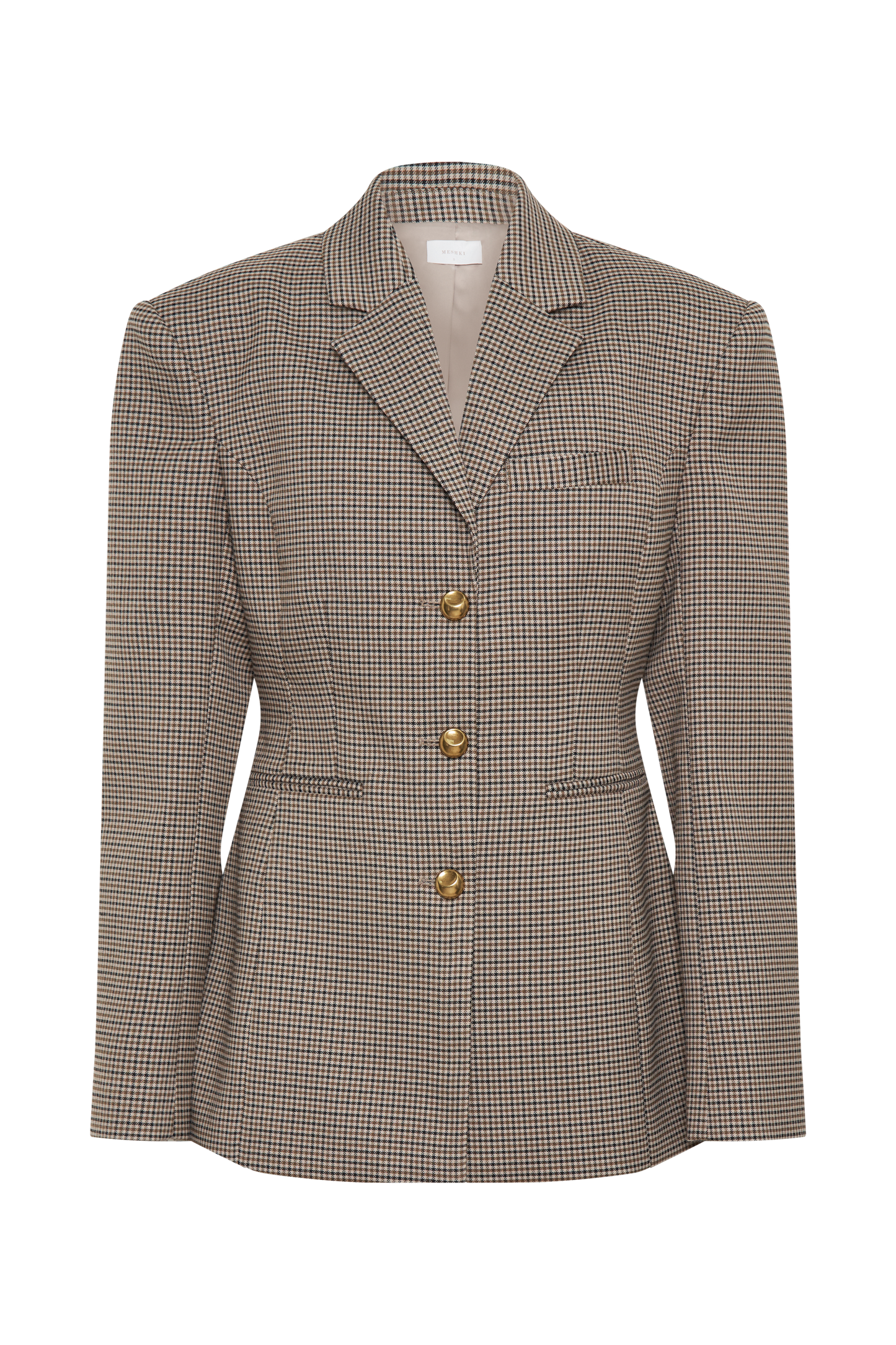 Mila Şeklinde Blazer - Bronz Kareli