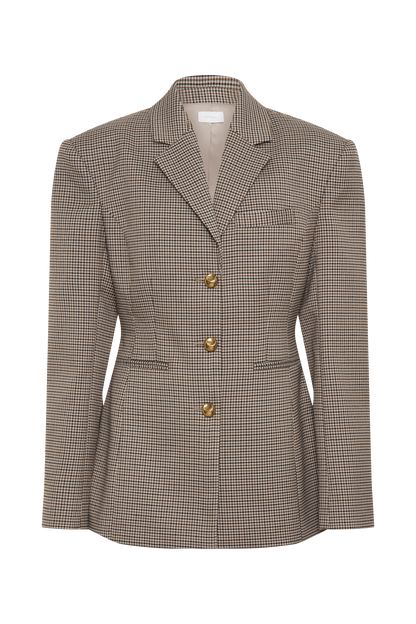 Mila Şeklinde Blazer - Bronz Kareli