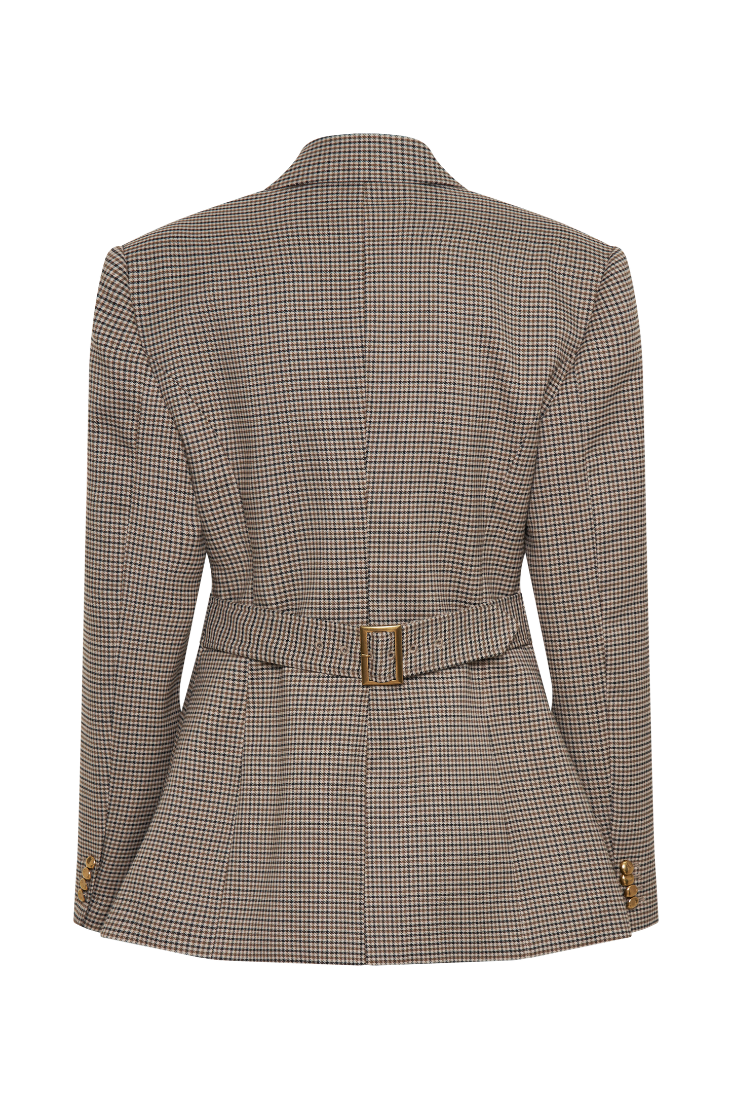 Mila Şeklinde Blazer - Bronz Kareli