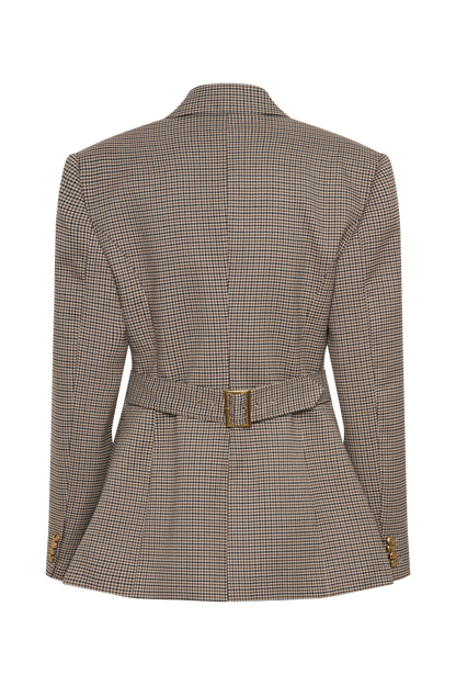 Mila Şeklinde Blazer - Bronz Kareli