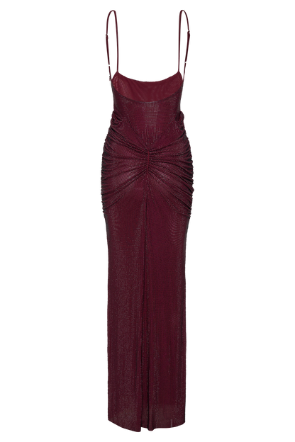 Roisin Diamante Maxi Elbise - Maun
