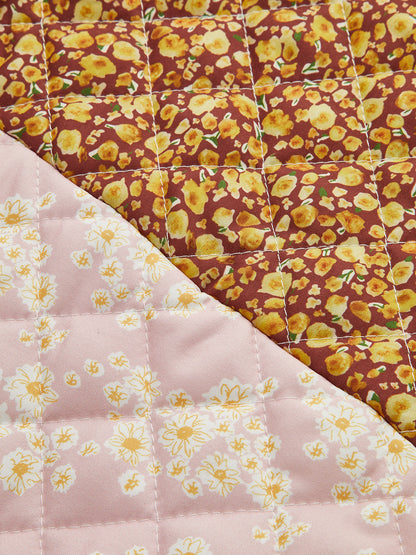 Açık Patchwork Ceket Uzun Kol Çok Renkli Dokuma