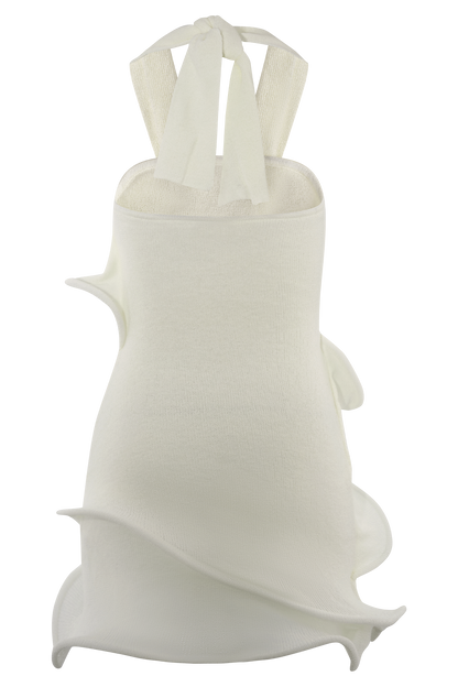 Caprice Halter Örgü Mini Elbise - Beyaz
