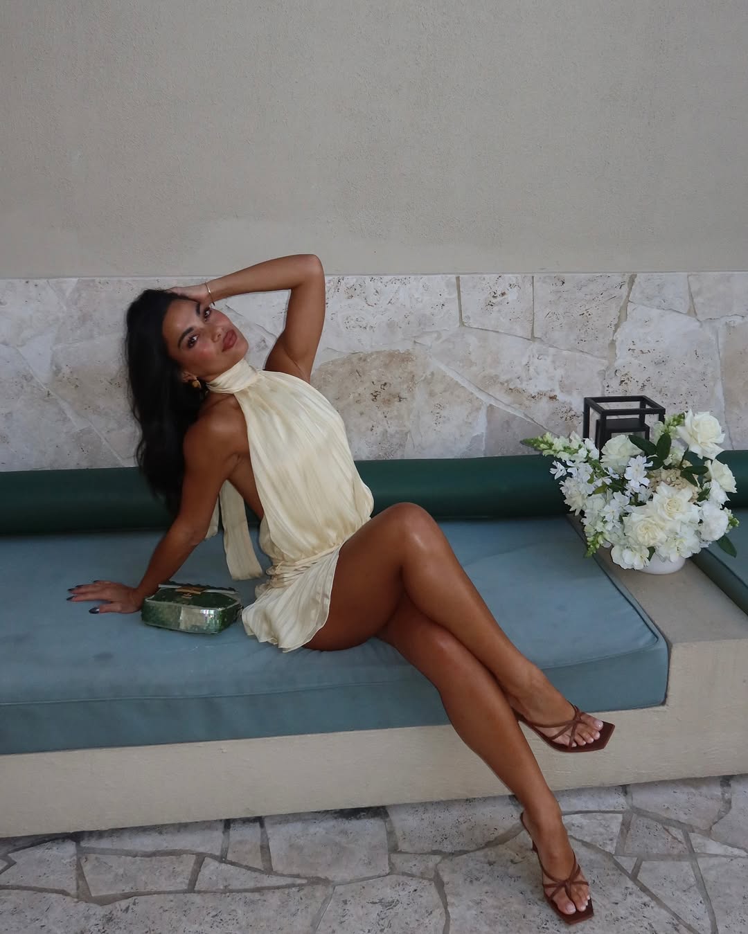 Gianna | Halter Dantel Mini Elbise