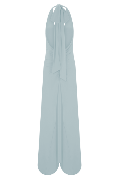 Juliet Slinky Maxi Elbise Ve Eşarp - Açık Mavi