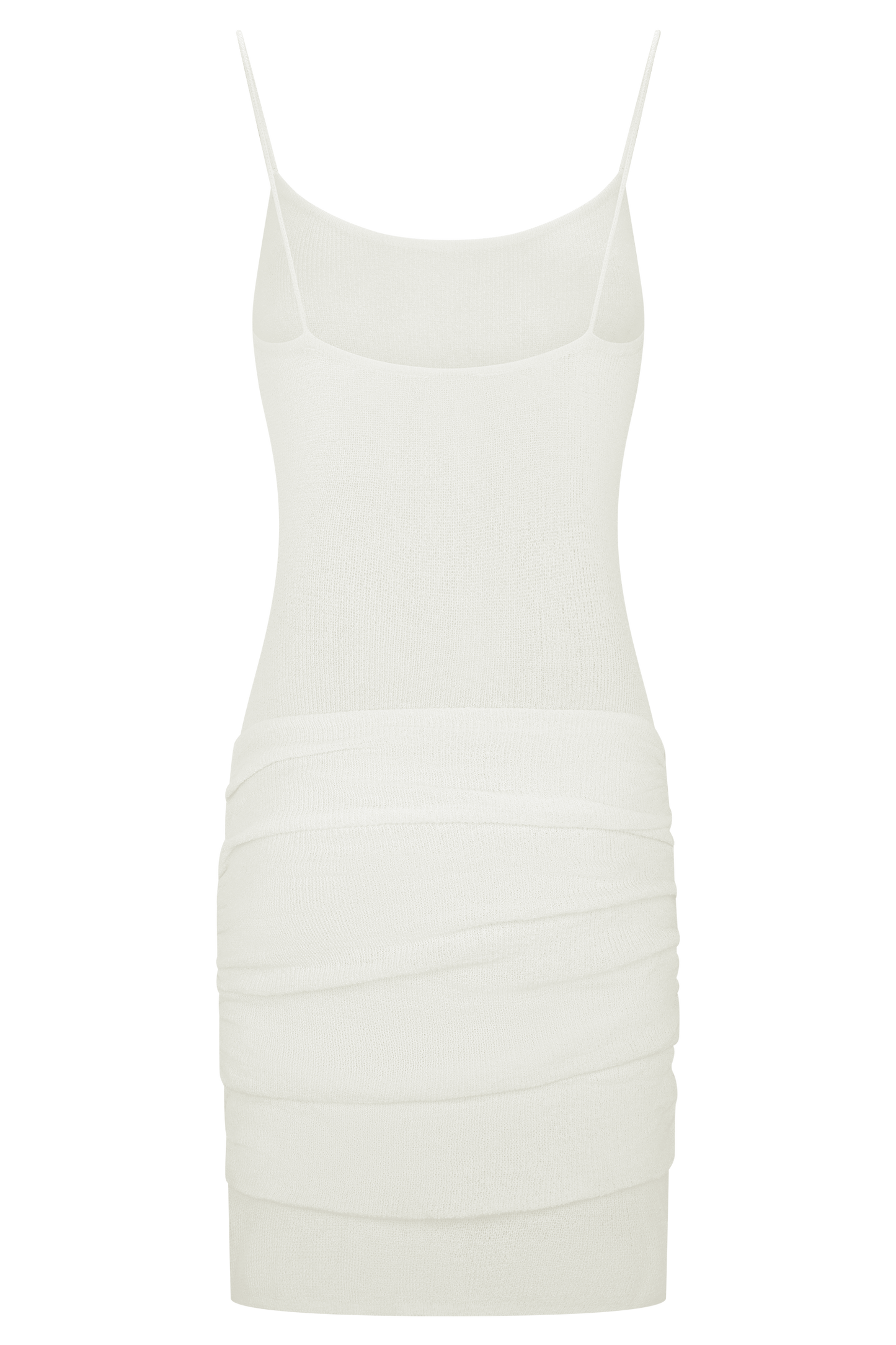 Laurie Twist Örgü Mini Elbise - Fildişi