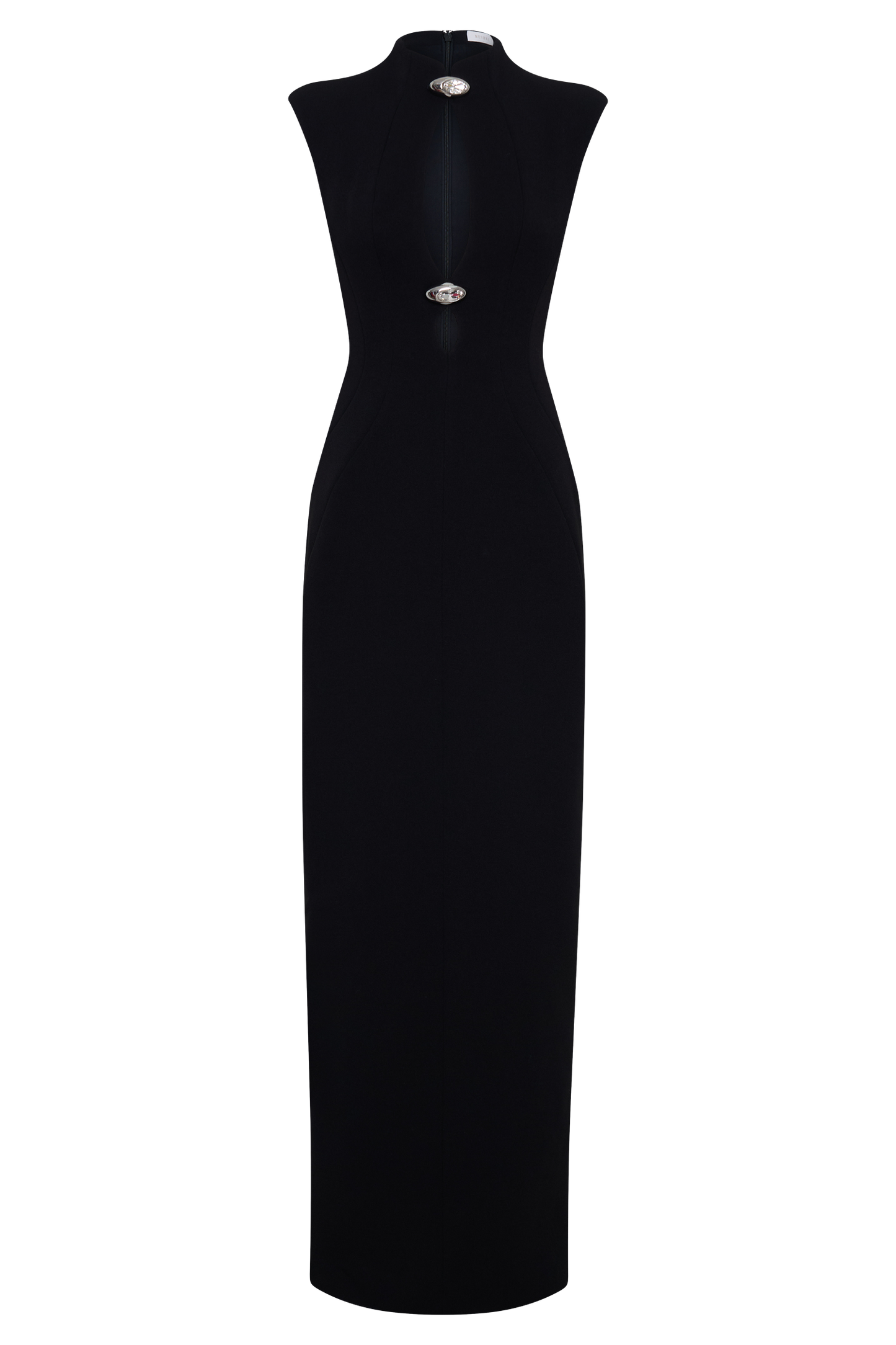 Michelle Cut Out Uzun Elbise - Siyah