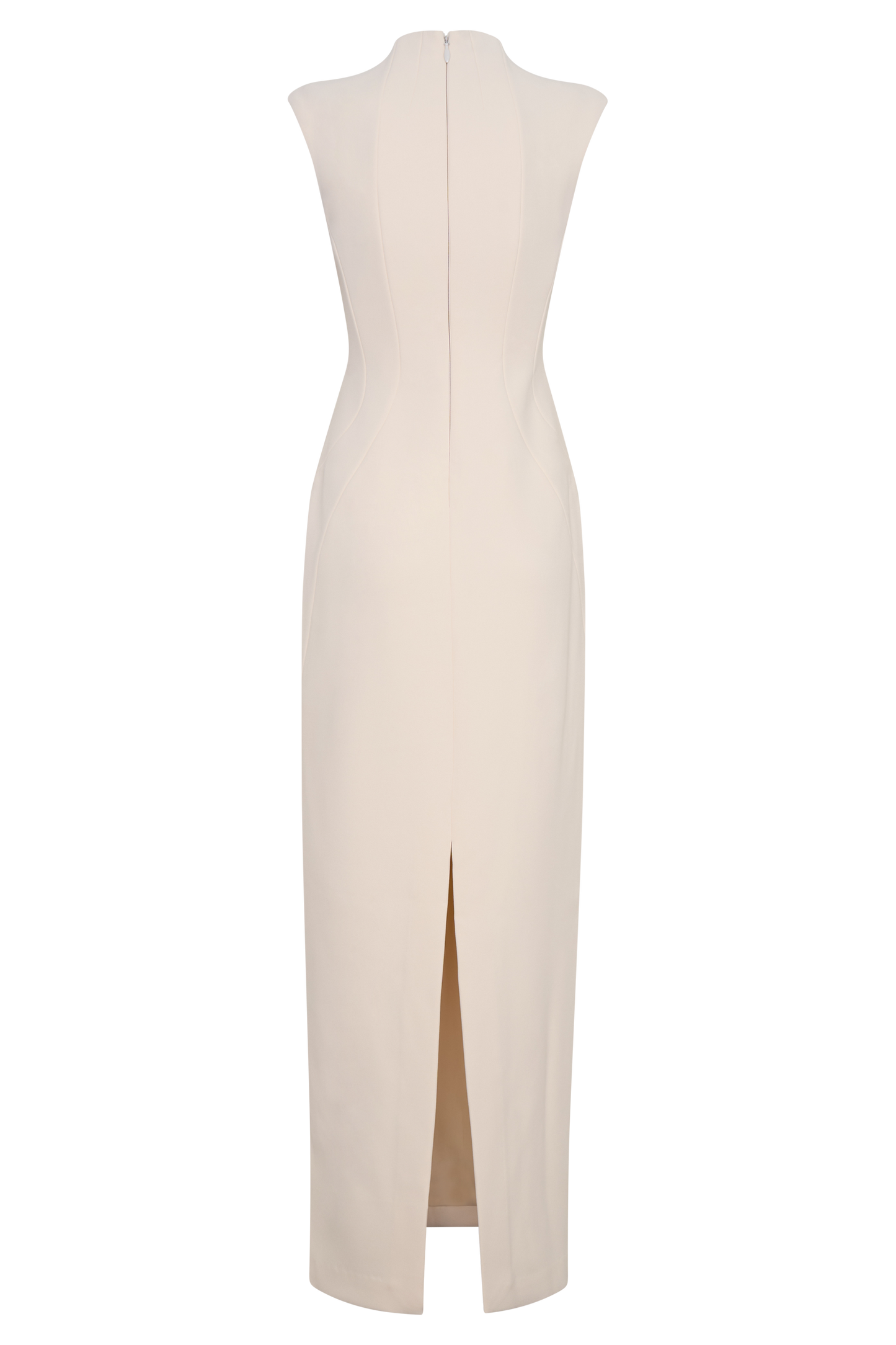 Michelle Cut Out Maxi Elbise - Tereyağı Kremi