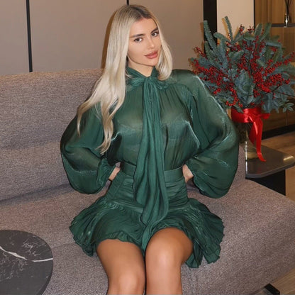 Becky | Balon Kollu, Mini Parti Elbisesi