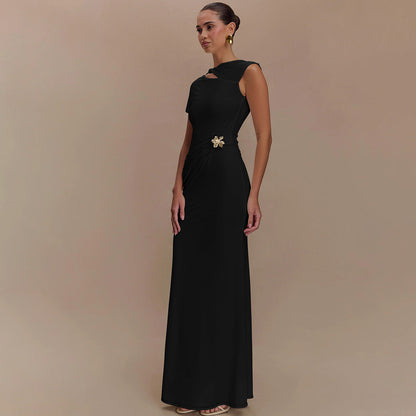 Kaida Slinky Maxi Elbise - Siyah