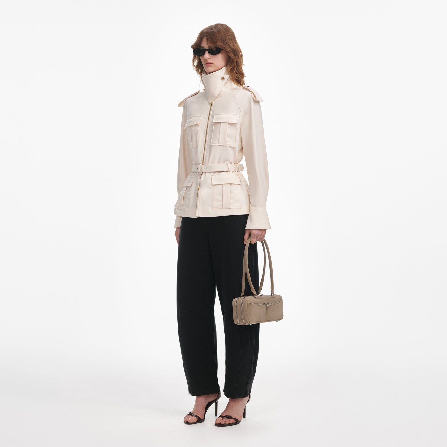 Krem Twill Ceket