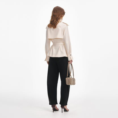 Krem Twill Ceket