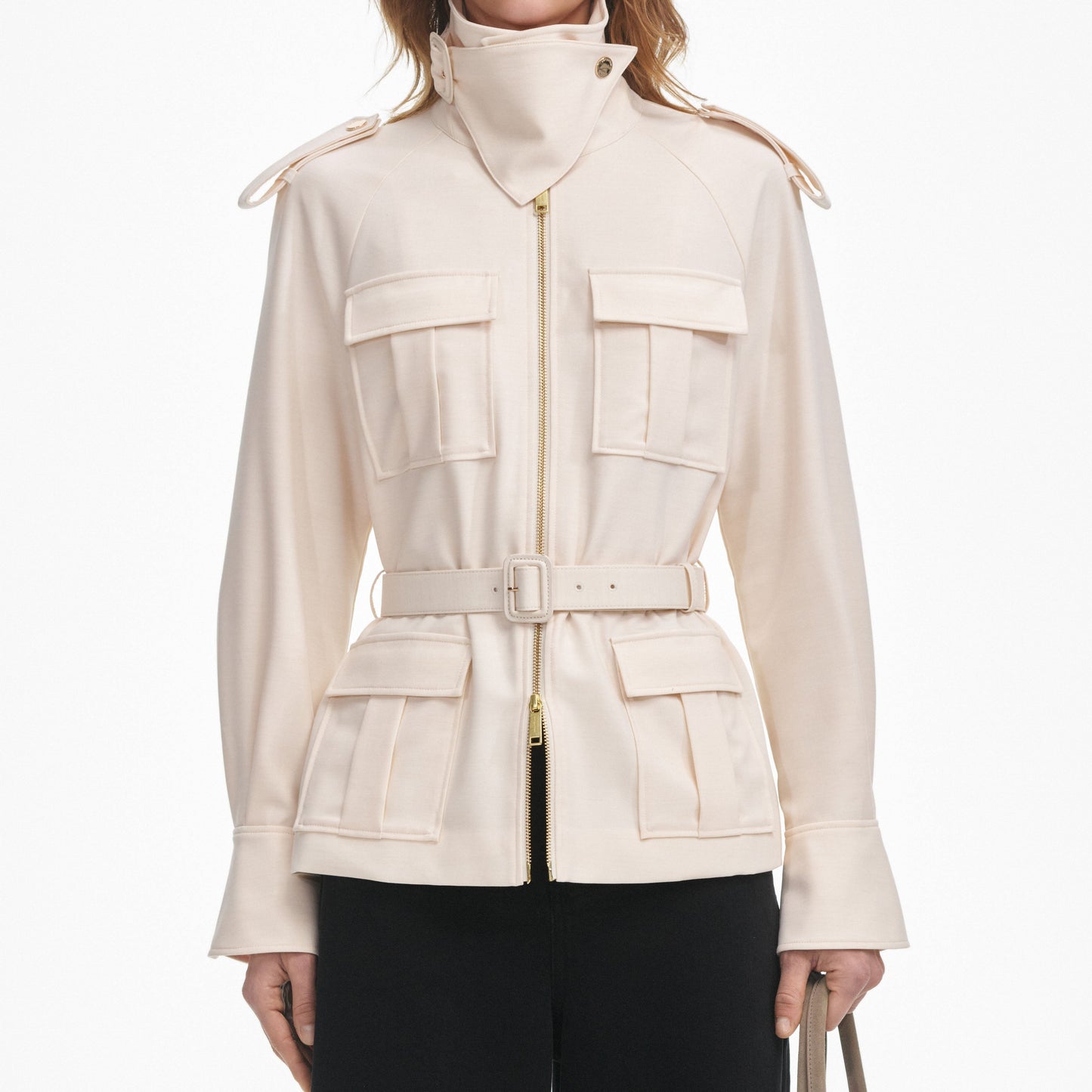 Krem Twill Ceket