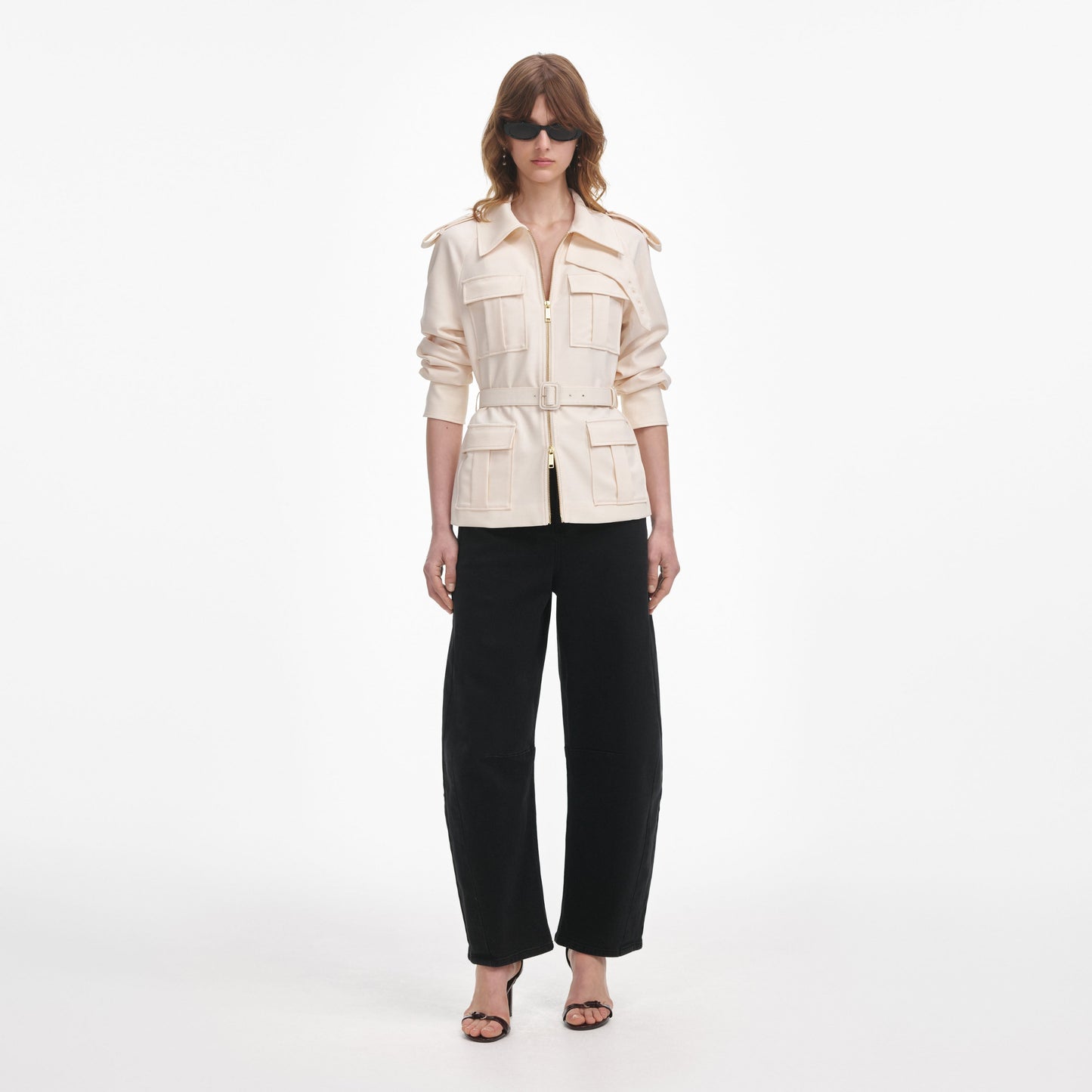 Krem Twill Ceket
